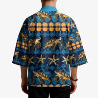 Hawaii Turtles Starfish Unique Pattern Kimono LT01 - Polynesian Pride