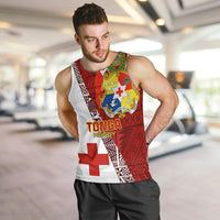 Custom Tonga Rugby Men Tank Top Tongan Go 2023 World Cup LT01 - Polynesian Pride