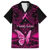 Personalised Pink Out Hawaiian Shirt Breast Cancer Awareness Polynesian Pattern Black Version LT01 Black - Polynesian Pride
