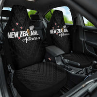 Football New Zealand Car Seat Cover Aotearoa United Black Version LT01 One Size Black - Polynesian Pride