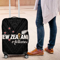 Football New Zealand Luggage Cover Aotearoa United Black Version LT01 Black - Polynesian Pride