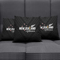 Football New Zealand Pillow Cover Aotearoa United Black Version LT01 - Polynesian Pride