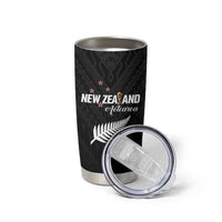 Custom Football New Zealand Tumbler Cup Aotearoa United Black Version LT01 - Polynesian Pride
