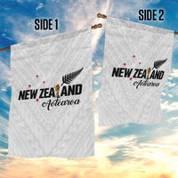 Football New Zealand Garden Flag Aotearoa United White Version LT01 - Polynesian Pride