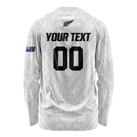 Custom Football New Zealand Long Sleeve Shirt Aotearoa United White Version LT01 - Polynesian Pride