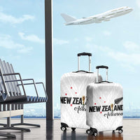 Football New Zealand Luggage Cover Aotearoa United White Version LT01 - Polynesian Pride