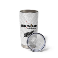 Custom Football New Zealand Tumbler Cup Aotearoa United White Version LT01 - Polynesian Pride