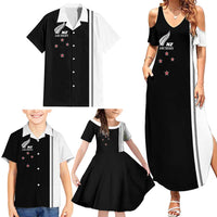 Personalised New Zealand 2025 Archery Basic Family Matching Summer Maxi Dress and Hawaiian Shirt Archery NZ LT01 - Polynesian Pride