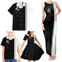 Personalised New Zealand 2025 Archery Basic Family Matching Tank Maxi Dress and Hawaiian Shirt Archery NZ LT01 - Polynesian Pride