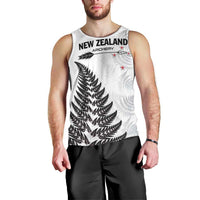 Personalised New Zealand 2025 Archery Men Tank Top Aotearoa Silver Arrows White