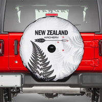 New Zealand 2025 Archery Spare Tire Cover Aotearoa Silver Arrows White