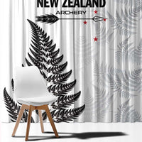 New Zealand 2025 Archery Window Curtain Aotearoa Silver Arrows White