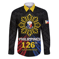 Personalized Philippines Independence Day Family Matching Summer Maxi Dress and Hawaiian Shirt Filipino 126th Anniversary Sun Tattoo