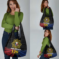 Philippines Independence Day Grocery Bag Filipino 126th Anniversary Sun Tattoo