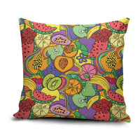 Hawaii Fruits Hippie Style Pillow Cover Vibrant Colorful LT01 Multicolor - Polynesian Pride