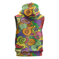 Hawaii Fruits Hippie Style Sleeveless Hoodie Vibrant Colorful LT01 - Polynesian Pride