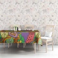 Hawaii Fruits Hippie Style Tablecloth Vibrant Colorful LT01 - Polynesian Pride
