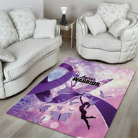Polynesian Lupus Awareness Area Rug Butterfly Hologram Lupus Warrior LT01 - Polynesian Pride