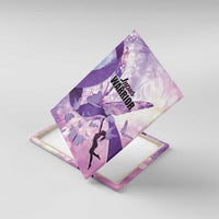 Polynesian Lupus Awareness Canvas Wall Art Butterfly Hologram Lupus Warrior LT01 With Frame Purple - Polynesian Pride