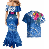 Kosrae Constitution Day Couples Matching Mermaid Dress and Hawaiian Shirt Kusaie Special Style LT01 - Polynesian Pride