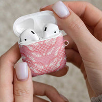 Soft Pink Mermaid Puakenikeni Maile Lei AirPods Case LT01 - Polynesian Pride