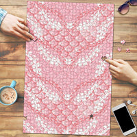 Soft Pink Mermaid Puakenikeni Maile Lei Puzzle LT01 Pink - Polynesian Pride