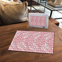 Soft Pink Mermaid Puakenikeni Maile Lei Puzzle LT01 - Polynesian Pride