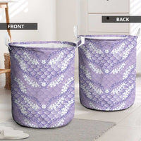 Lilac Mermaid Puakenikeni Maile Lei Laundry Basket LT01 - Polynesian Pride