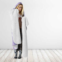 Lilac Mermaid Puakenikeni Maile Lei Hooded Blanket LT01 - Polynesian Pride