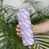 Lilac Mermaid Puakenikeni Maile Lei Skinny Tumbler LT01 - Polynesian Pride