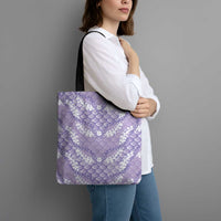 Lilac Mermaid Puakenikeni Maile Lei Tote Bag LT01 - Polynesian Pride