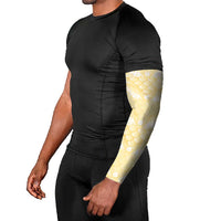 Pastel Yellow Mermaid Puakenikeni Maile Lei Arm Sleeves