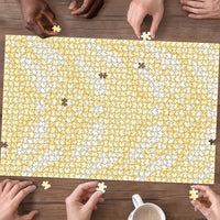 Pastel Yellow Mermaid Puakenikeni Maile Lei Puzzle