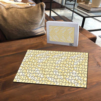 Pastel Yellow Mermaid Puakenikeni Maile Lei Puzzle