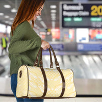 Pastel Yellow Mermaid Puakenikeni Maile Lei Travel Bag