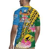 Personalised Malampa Fiji Day Rugby Jersey Tropical Tapa Pattern