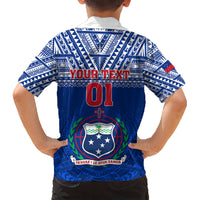 Custom Samoa Rugby Kid Hawaiian Shirt Manu Samoa Polynesian Tatoo Pattern LT01 - Polynesian Pride