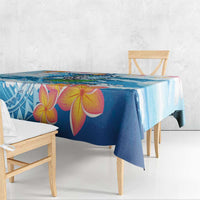Personalized Hawaii Hula Girl Skeleton Dancing Tablecloth Hibiscus Tribal Shark LT01 - Polynesian Pride
