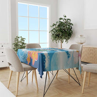 Personalized Hawaii Hula Girl Skeleton Dancing Tablecloth Hibiscus Tribal Shark LT01 - Polynesian Pride