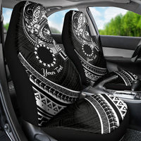 Kia Orana Cook Islands Car Seat Cover Circle Stars With Floral White Pattern LT01 - Polynesian Pride
