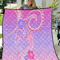 Polynesian Shark Valentine Quilt Sweet Unique Version LT01 Pink - Polynesian Pride