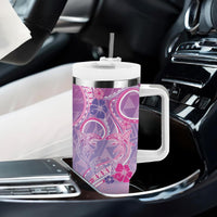 Polynesian Shark Valentine Tumbler With Handle Sweet Unique Version