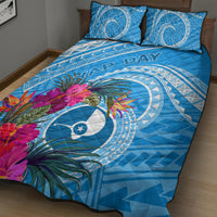 Yap Day Quilt Bed Set Nam nu Waqab Tropical Flower