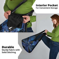 Personalised Aotearoa Matariki Grocery Bag Blue Fern Maori Poutama