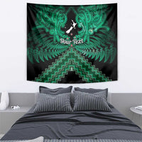 Personalised Aotearoa Matariki Tapestry Green Fern Maori Poutama