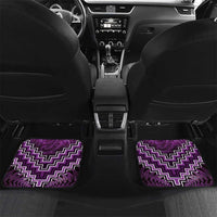 Personalised Aotearoa Matariki Car Mats Purple Fern Maori Poutama