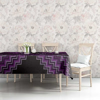 Personalised Aotearoa Matariki Tablecloth Purple Fern Maori Poutama
