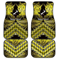 Personalised Aotearoa Matariki Car Mats Yellow Fern Maori Poutama