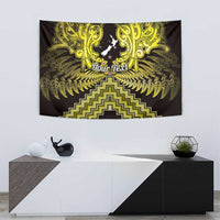 Personalised Aotearoa Matariki Tapestry Yellow Fern Maori Poutama