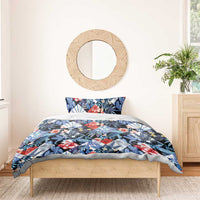 Hawaii Tropicana Blue Pattern Bedding Set - Polynesian Pride